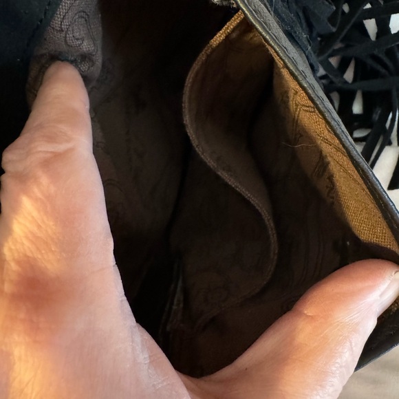 🚨🚨VINTAGE MONTANA WEST LEATHER PURSE WITH FRINGE ABSOLUTELY GORGEOUS ❤️❤️❤️🤩 - Picture 5 of 12